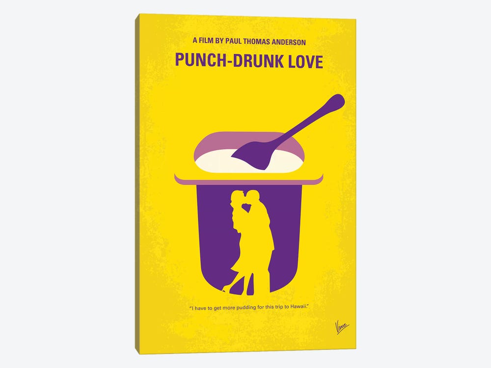 My Punch-Drunk Love Minimal Movie Poster by Chungkong 1-piece Canvas Art