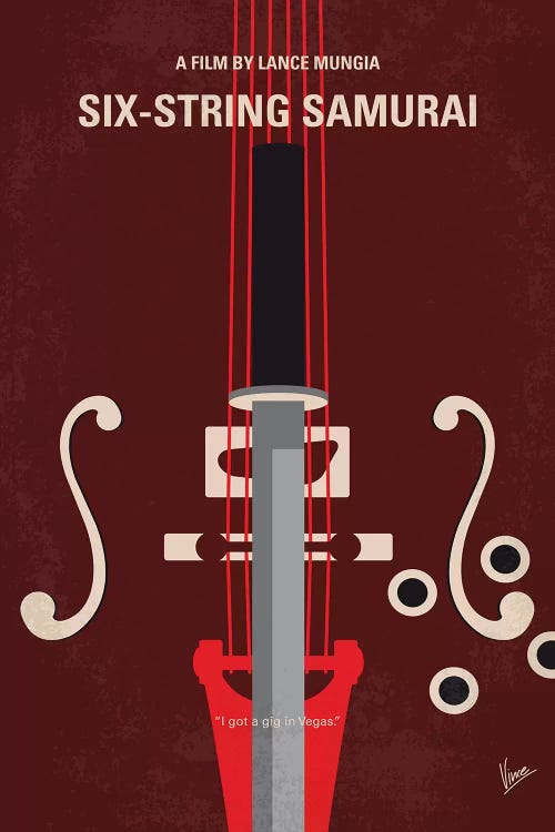 My Six-String Samurai Minimal Movie Poster