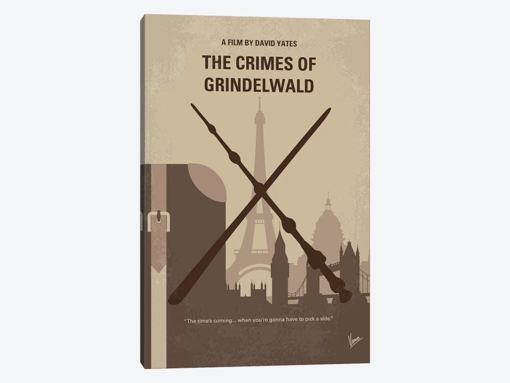 My The Crimes Of Grindelwald Minimal Movie Poster by Chungkong 1-piece Canvas Art Print