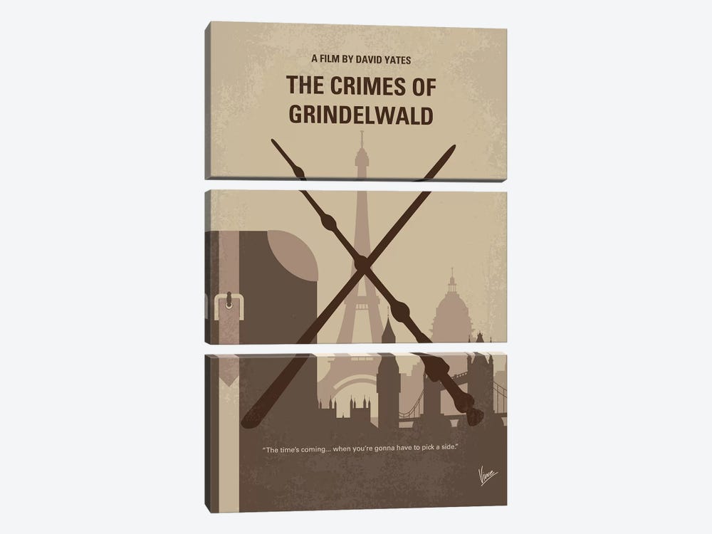 My The Crimes Of Grindelwald Minimal Movie Poster by Chungkong 3-piece Art Print