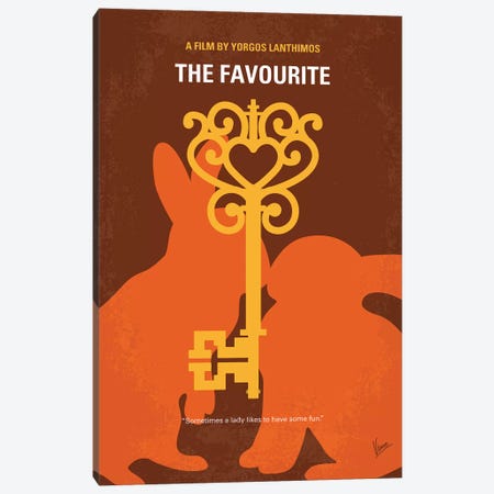 The Favourite Minimal Movie Poster Canvas Print #CKG1228} by Chungkong Canvas Art