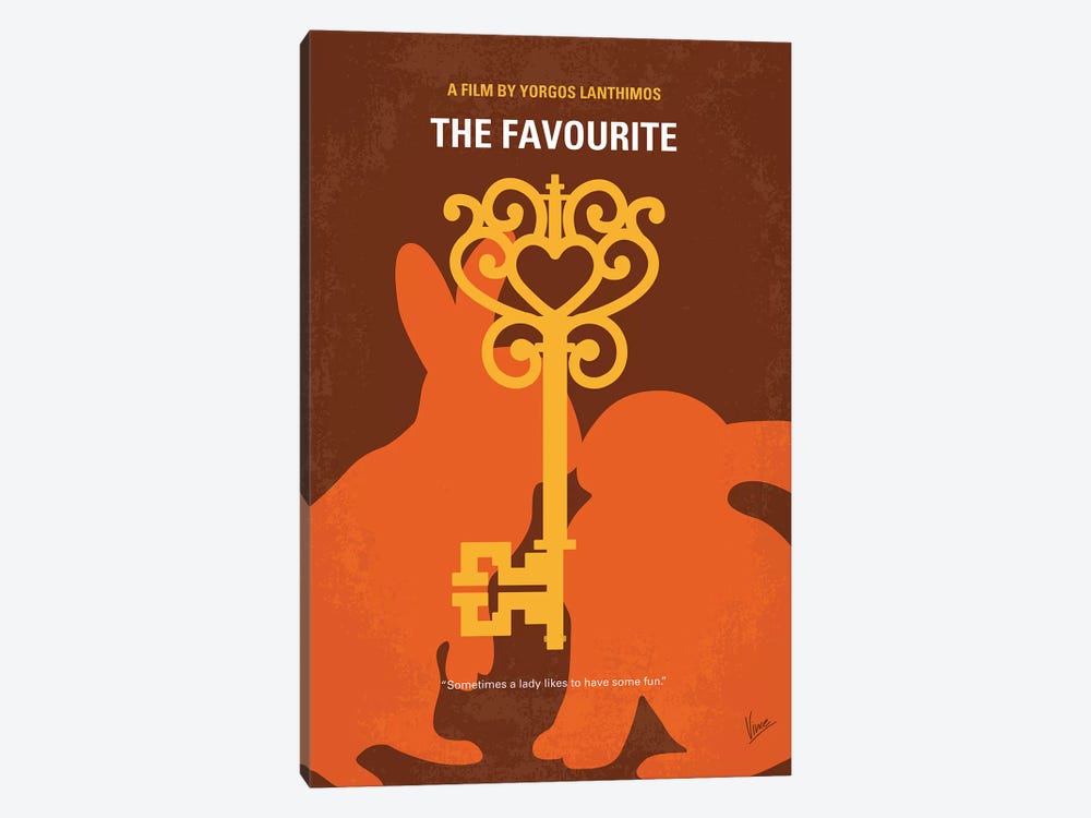 The Favourite Minimal Movie Poster by Chungkong 1-piece Canvas Wall Art