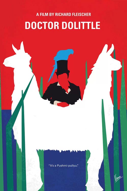 Doctor Dolittle Minimal Movie Poster