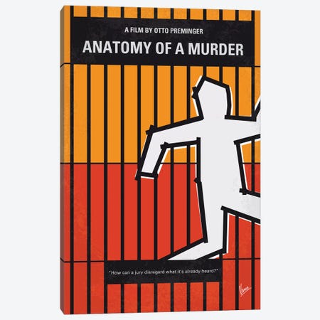 Anatomy Of A Murder Minimal Movie Poster Canvas Print #CKG1238} by Chungkong Art Print