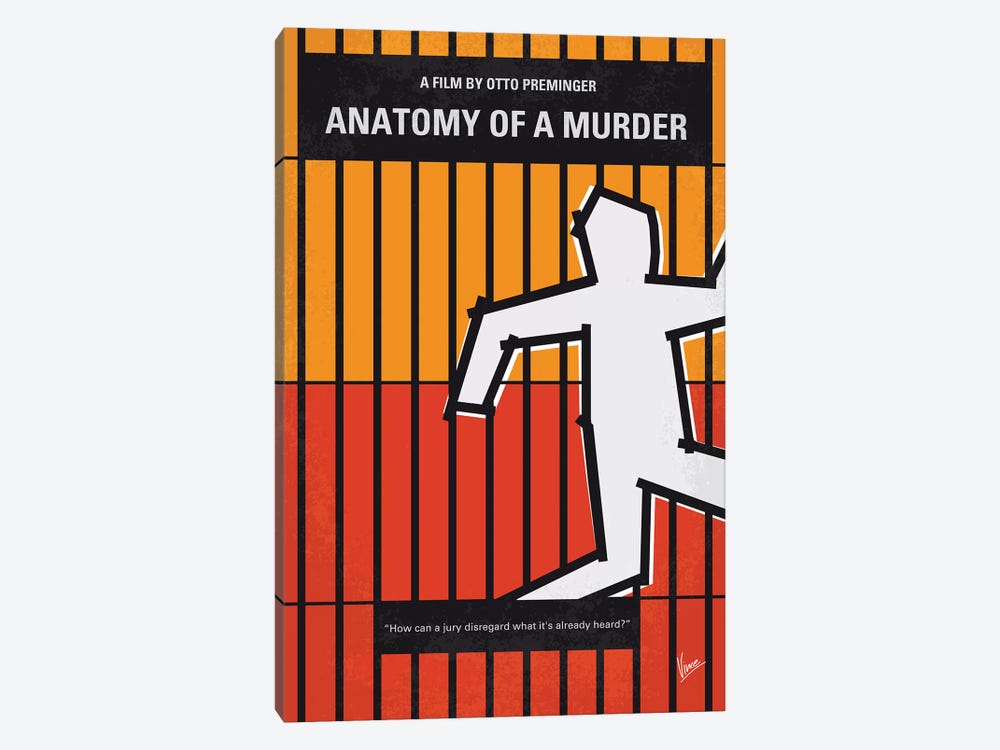 Anatomy Of A Murder Minimal Movie Poster by Chungkong 1-piece Art Print