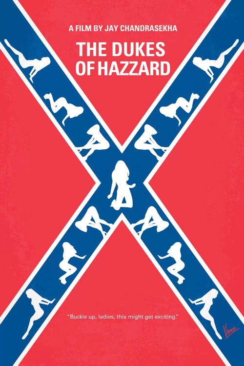 The Dukes Of Hazzard Minimal Movie Poster