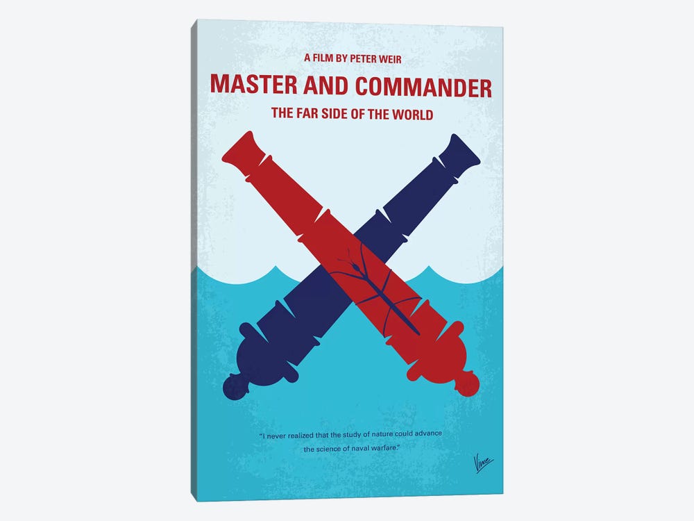 Master And Commander Minimal Movie Poster by Chungkong 1-piece Canvas Wall Art