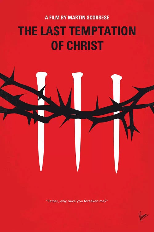 The Last Temptation Of Christ Minimal Movie Poster