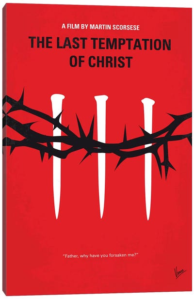 The Last Temptation Of Christ Minimal Movie Poster Canvas Art Print