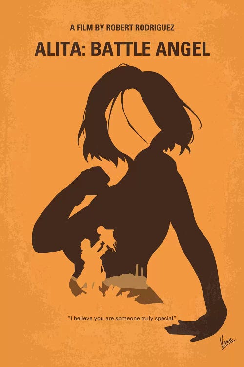 Alita Battle Angel Minimal Movie Poster