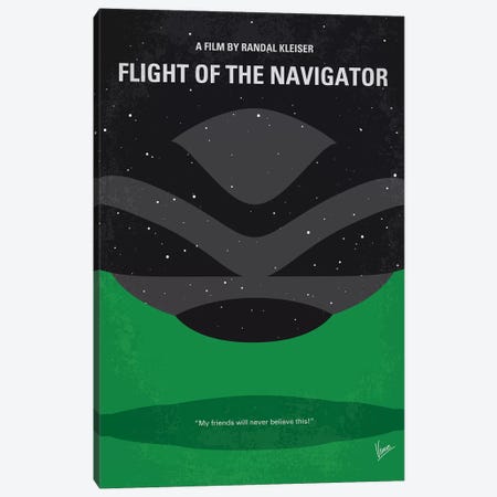 Flight Of The Navigator Minimal Movie Poster Canvas Print #CKG1251} by Chungkong Art Print