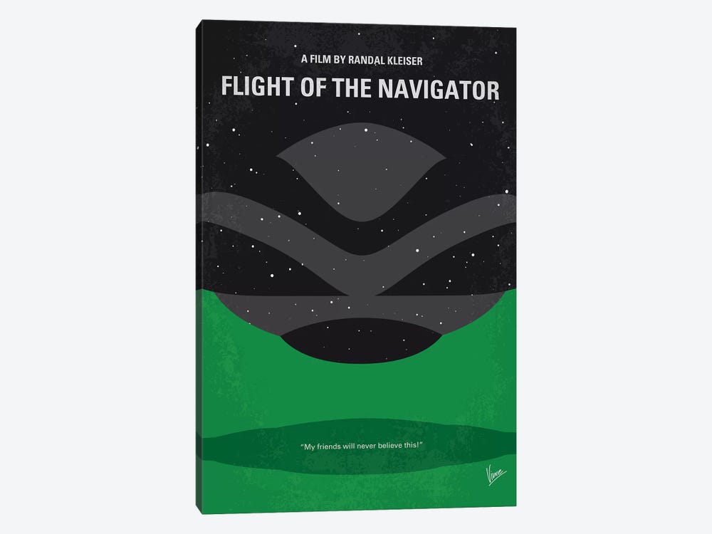 Flight Of The Navigator Minimal Movie Poster by Chungkong 1-piece Canvas Artwork