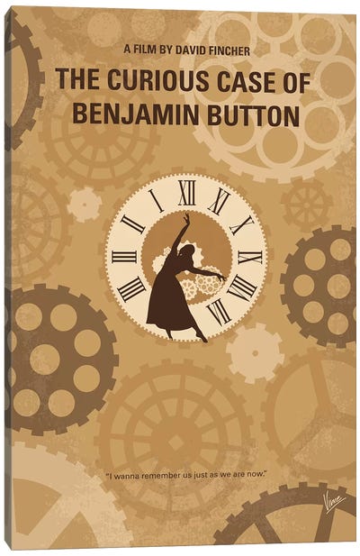 Curious Case Of Benjamin Button Minimal Movie Poster Canvas Art Print