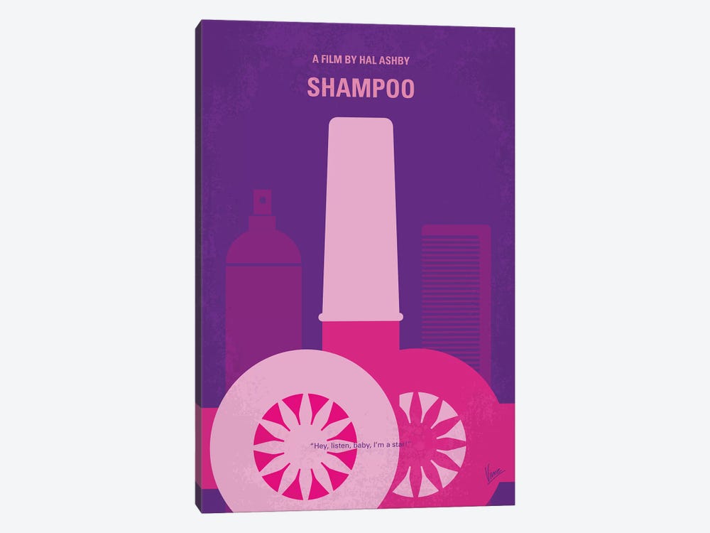Shampoo Minimal Movie Poster by Chungkong 1-piece Canvas Art Print