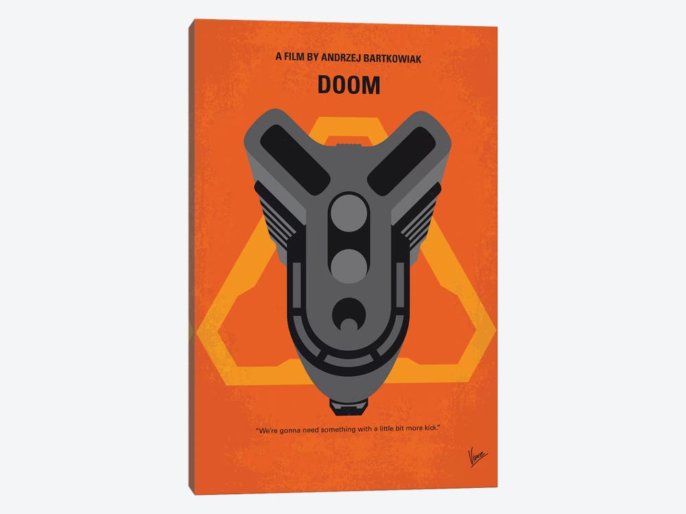 Doom Minimal Movie Poster by Chungkong 1-piece Canvas Art