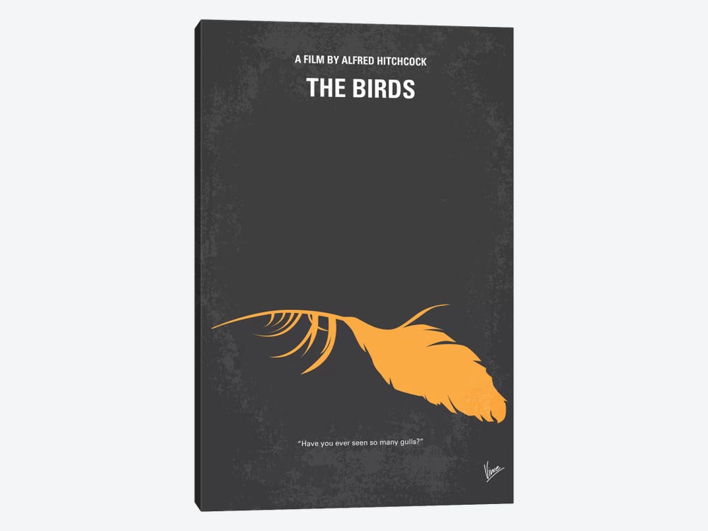 Birds Minimal Movie Poster by Chungkong 1-piece Art Print