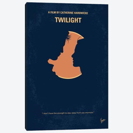 Twilight I Minimal Movie Poster Canvas Print #CKG1264} by Chungkong Art Print