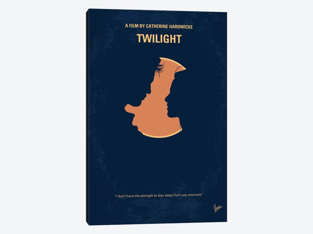 Twilight I Minimal Movie Poster by Chungkong 1-piece Canvas Wall Art