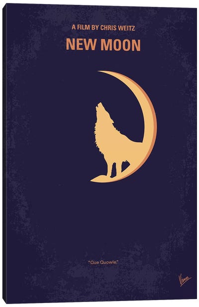 Twilight II Minimal Movie Poster Canvas Art Print - Fantasy Movie Art