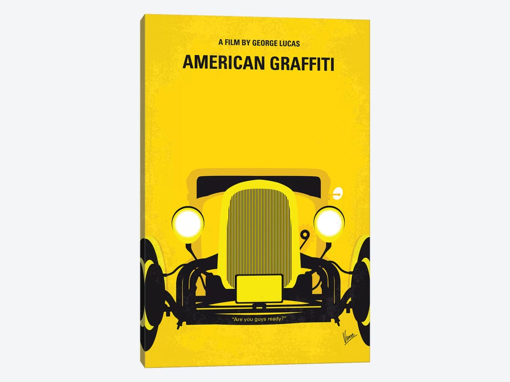 American Graffiti Minimal Movie Poster 1-piece Art Print