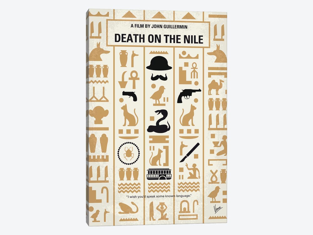 Death On The Nile Minimal Movie Poster by Chungkong 1-piece Canvas Print