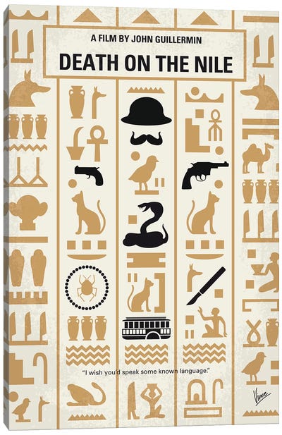 Death On The Nile Minimal Movie Poster Canvas Art Print