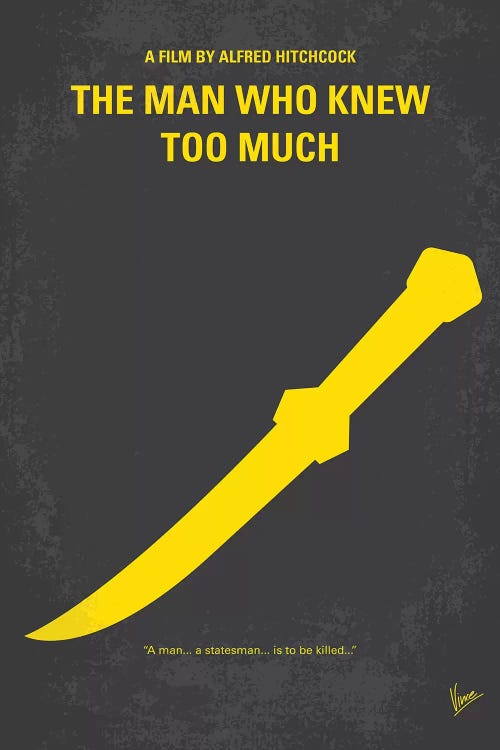 The Man Who Knew Too Much Minimal Movie Poster