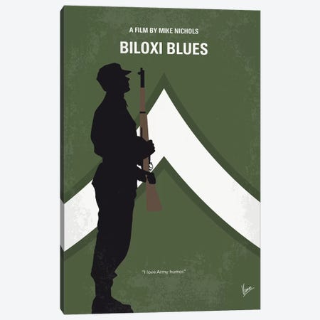 Biloxi Blues Minimal Movie Poster Canvas Print #CKG1279} by Chungkong Art Print