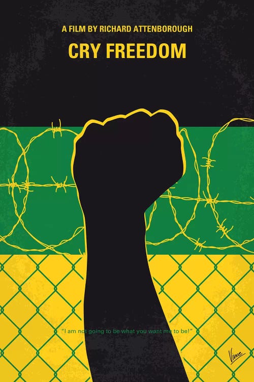 Cry Freedom Minimal Movie Poster