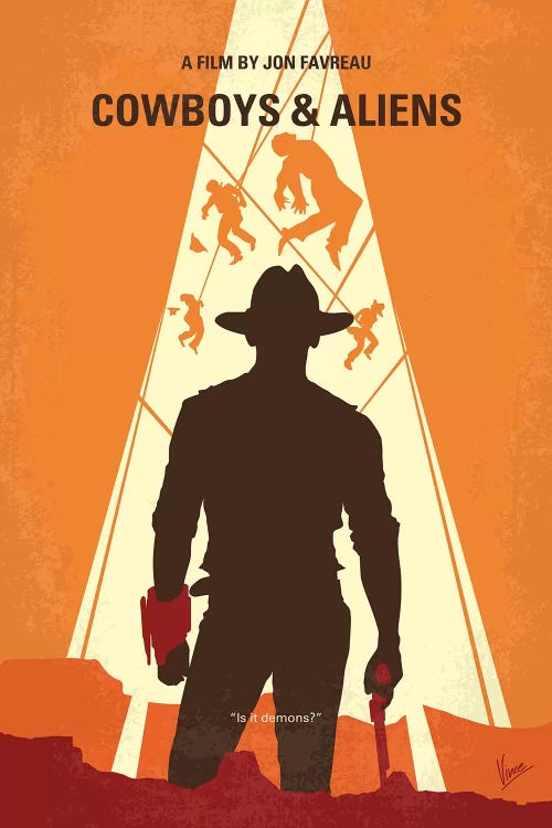 Cowboys And Aliens Minimal Movie Poster