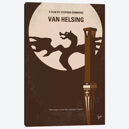 Van Helsing Minimal Movie Poster Canvas Print #CKG1291} by Chungkong Art Print