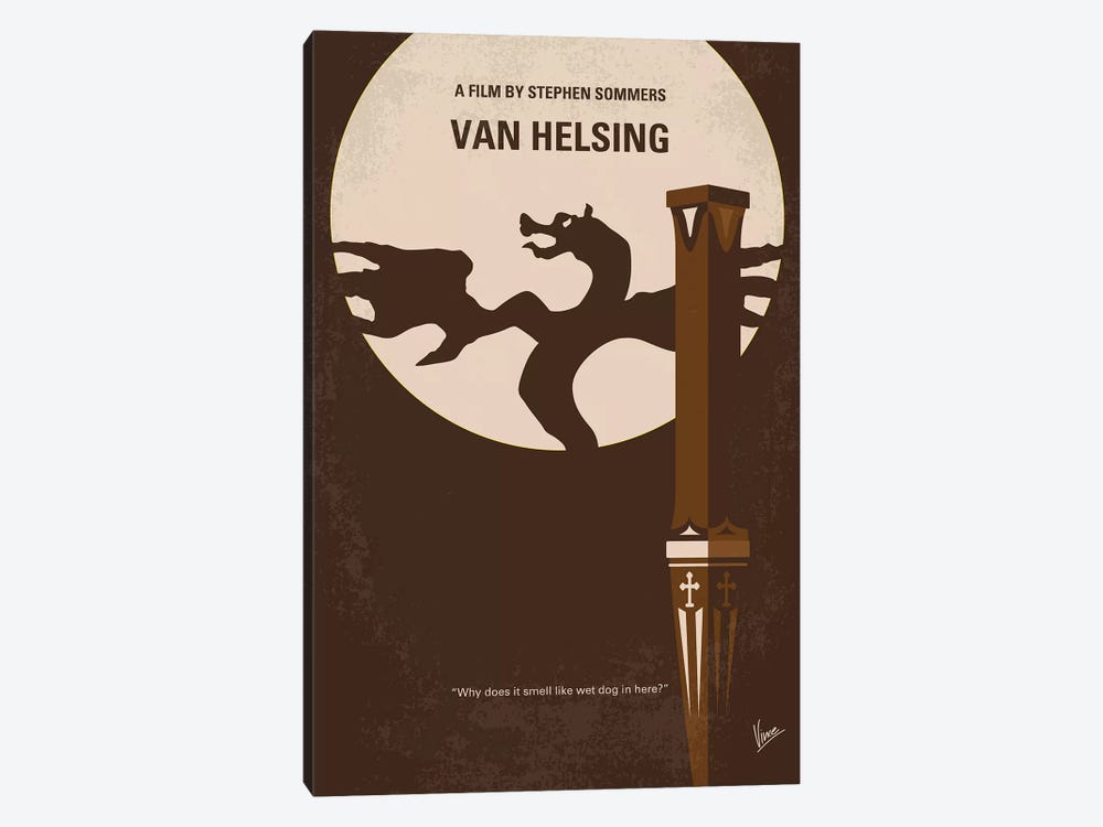 Van Helsing Minimal Movie Poster by Chungkong 1-piece Canvas Wall Art