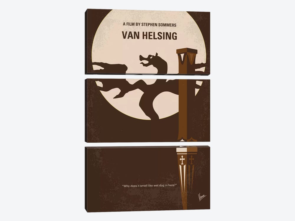 Van Helsing Minimal Movie Poster by Chungkong 3-piece Canvas Art
