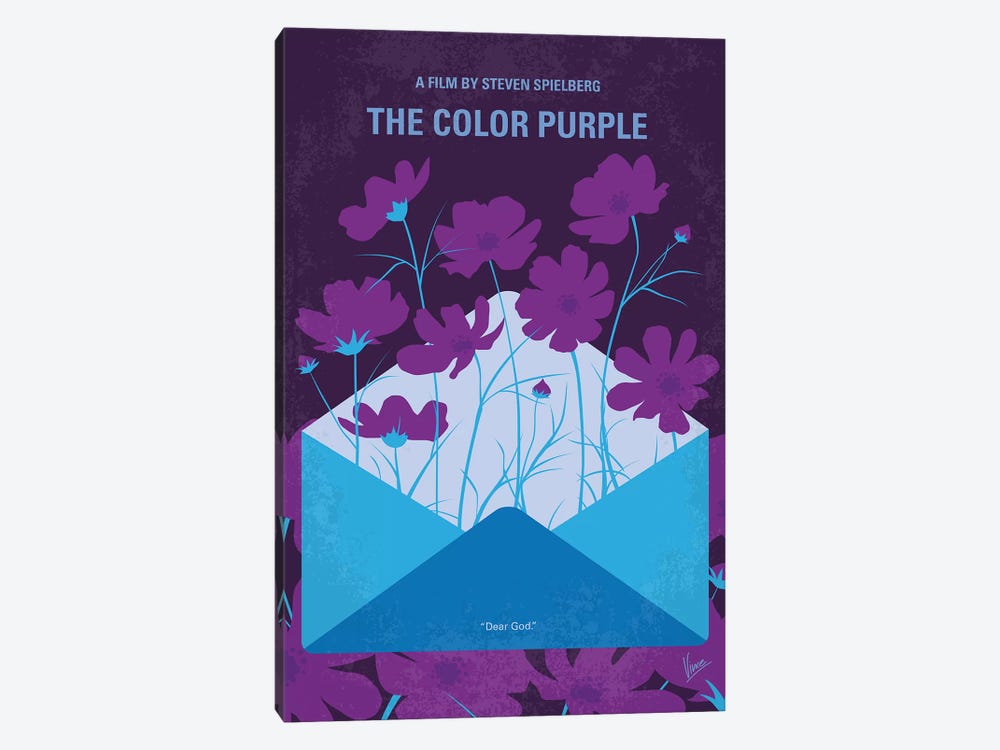 The Color Purple Minimal Movie Poster by Chungkong 1-piece Canvas Artwork