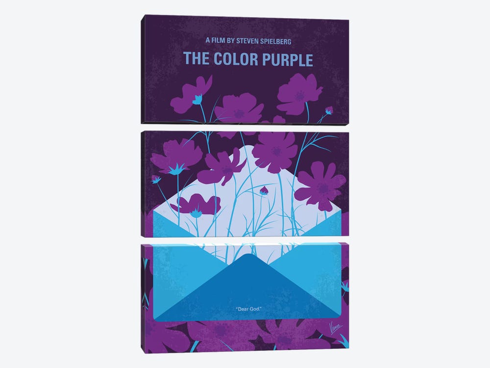 The Color Purple Minimal Movie Poster by Chungkong 3-piece Canvas Art
