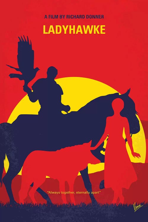 Ladyhawke Minimal Movie Poster