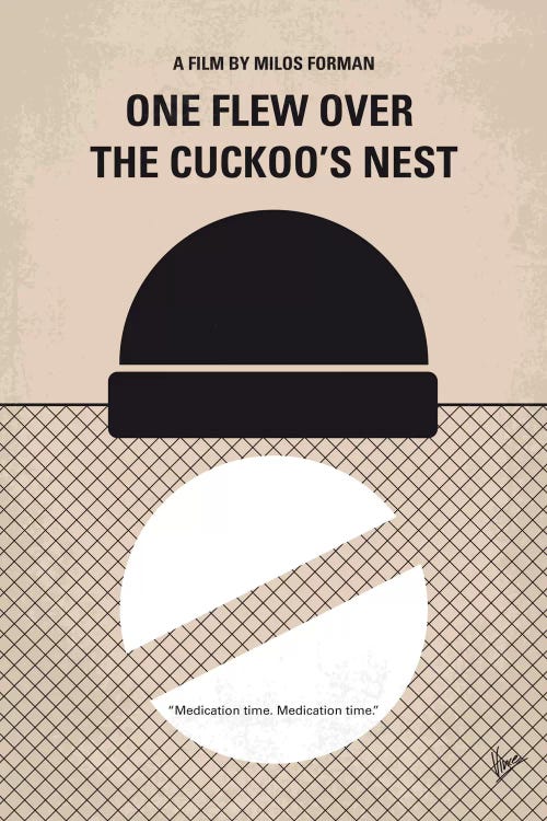 One Flew Over The Cuckoo's Nest Minimal Movie Poster