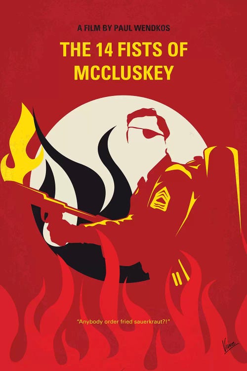 The 14 Fists Of Mccluskey Minimal Movie Poster