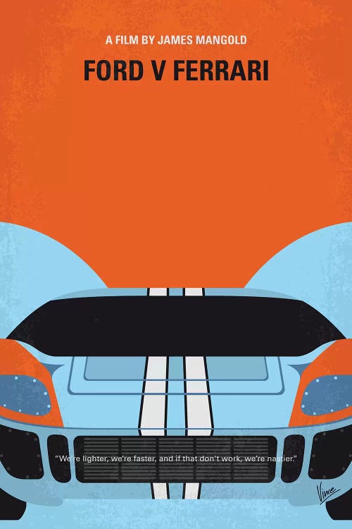 Ford V Ferrari Minimal Movie Poster