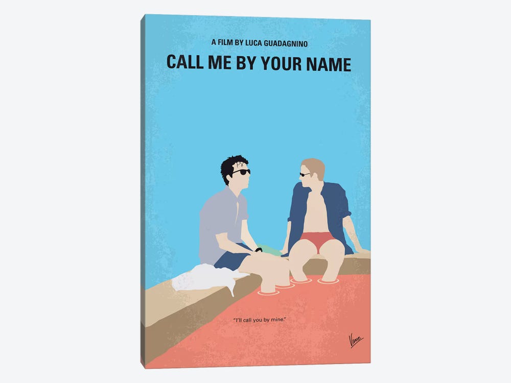 Call Me By Your Name Minimal Movie Poster by Chungkong 1-piece Canvas Print