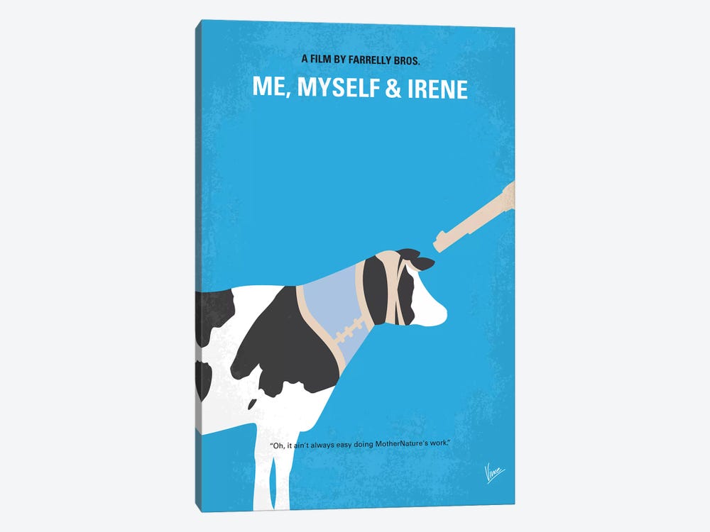 Me Myself And Irene Minimal Movie Poster by Chungkong 1-piece Canvas Print