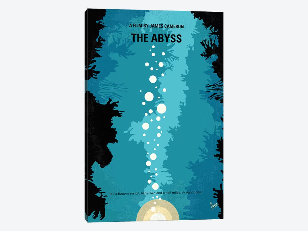 The Abyss Minimal Movie Poster by Chungkong 1-piece Canvas Wall Art
