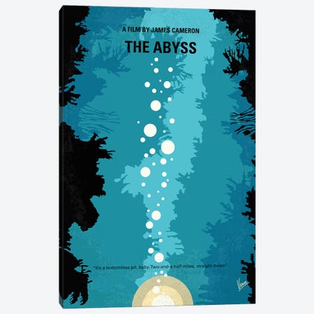 The Abyss Minimal Movie Poster Canvas Print #CKG1318} by Chungkong Canvas Art
