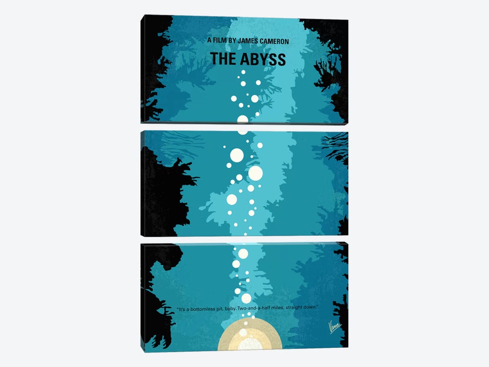 The Abyss Minimal Movie Poster by Chungkong 3-piece Canvas Art