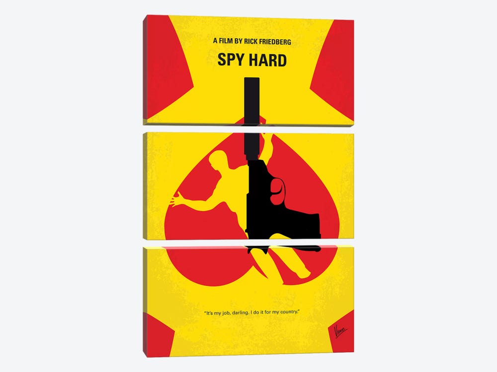 Spy Hard Minimal Movie Poster by Chungkong 3-piece Art Print