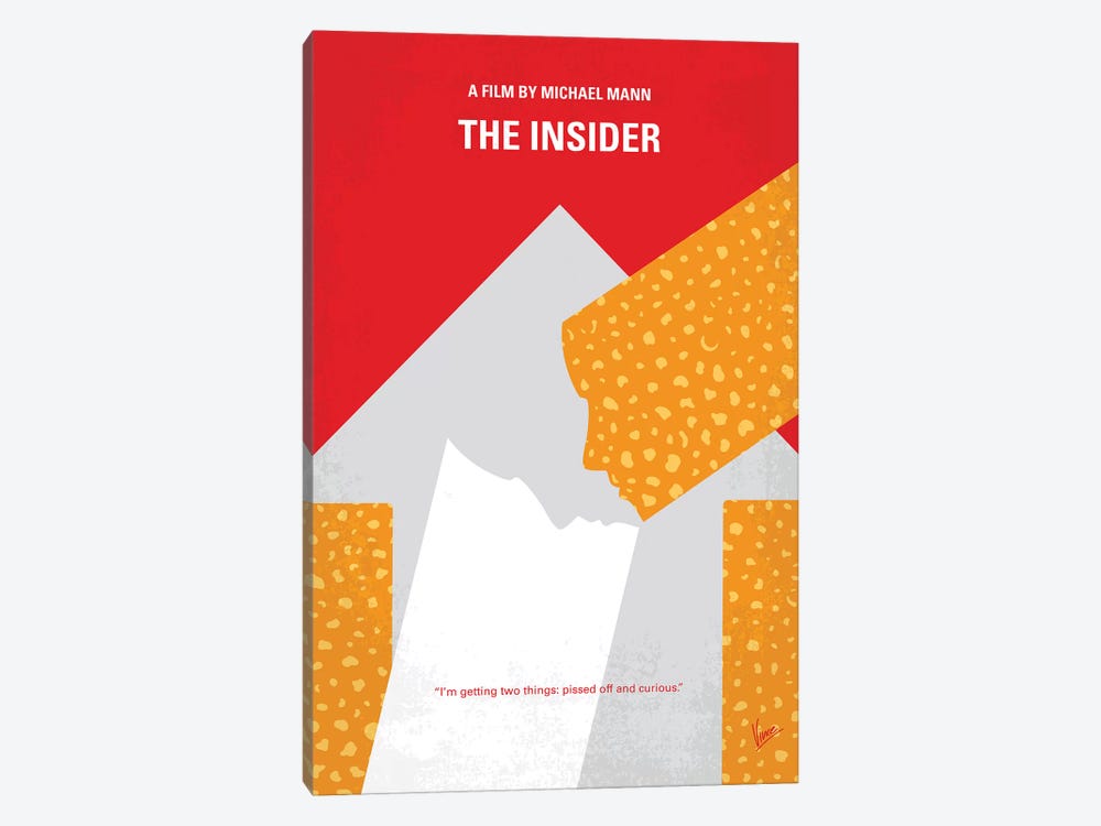 The Insider Minimal Movie Poster by Chungkong 1-piece Canvas Art