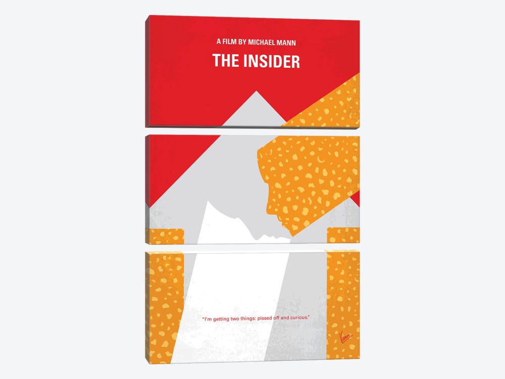 The Insider Minimal Movie Poster by Chungkong 3-piece Canvas Artwork