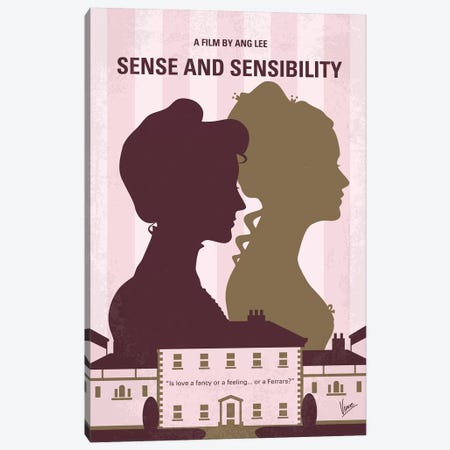 Sense And Sensibility Minimal Movie Poster Canvas Print #CKG1323} by Chungkong Canvas Art Print