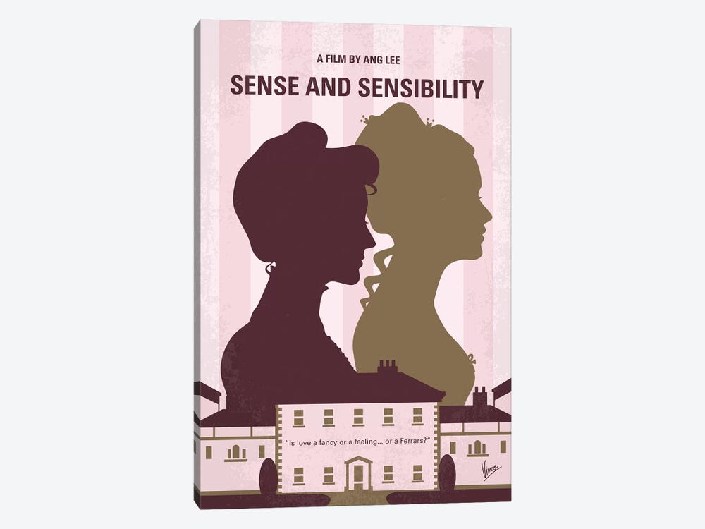 Sense And Sensibility Minimal Movie Poster by Chungkong 1-piece Canvas Artwork