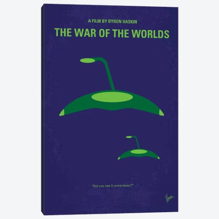 War Of The Worlds Minimal Movie Poster Canvas Print #CKG132} by Chungkong Canvas Art Print